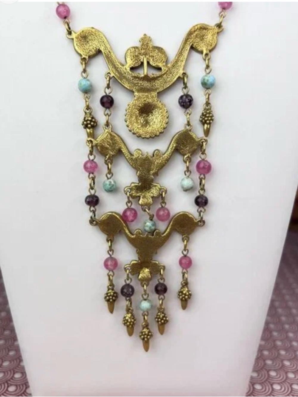 RARE GOLDETTE ETRUSCAN REVIVAL NECKLACE!! - Picture 13 of 16